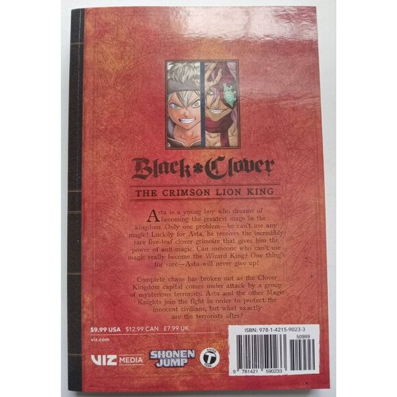 Black Clover Vol. 4: Crimson Lion King Manga Comic Book by Yūki Tabata (VG+) - Picture 2 of 2